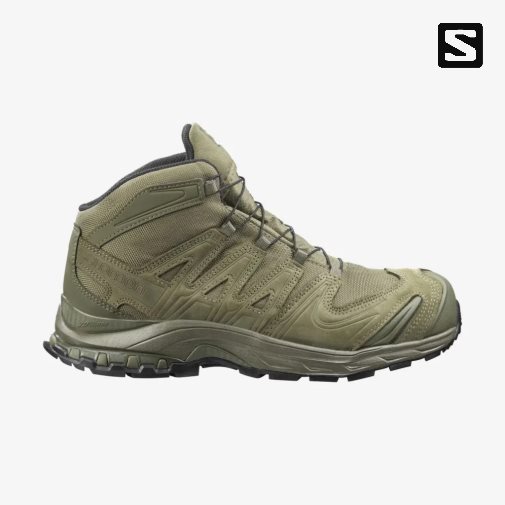 Olive Salomon Xa Forces Mid EN Women's Tactical Boots | PH 72136B